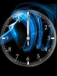 Clock Blue Analog 2 n